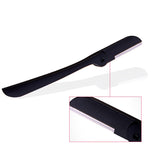 6PCS Folding Eyebrow Razor Portable Facial Hair Remover (Black and Transparent)