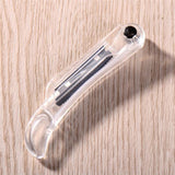 6PCS Folding Eyebrow Razor Portable Facial Hair Remover (Black and Transparent)