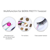 Rainbow Tweezer Stainless Steel Eyebrow Clip Grafting Eyelashes Makeup Tool