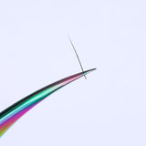 Rainbow Tweezer Stainless Steel Eyebrow Clip Grafting Eyelashes Makeup Tool